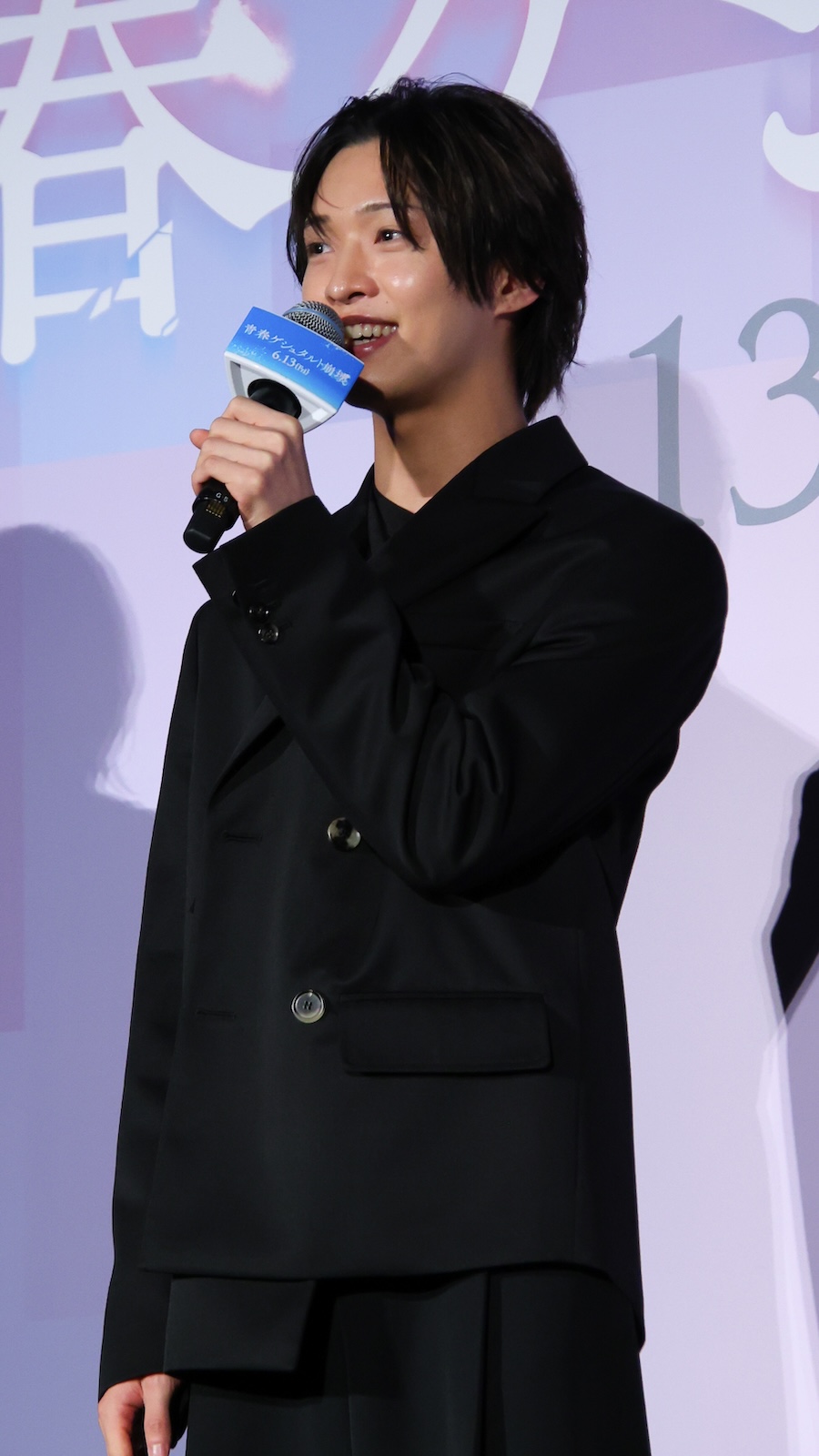 映画『青春ゲシュタルト崩壊』の完成披露試写会に出席した佐藤新（IMP.）