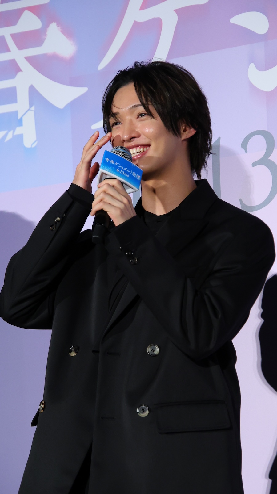 映画『青春ゲシュタルト崩壊』の完成披露試写会に出席した佐藤新（IMP.）